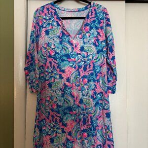 Lilly Pulitzer Chilly Lilly Long Sleeve Dress L NWOT